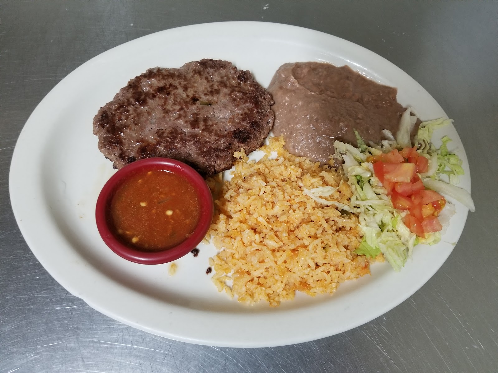Mexican breakfast plate with tortillas